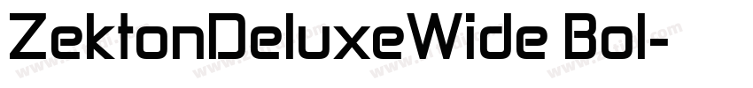 ZektonDeluxeWide Bol字体转换